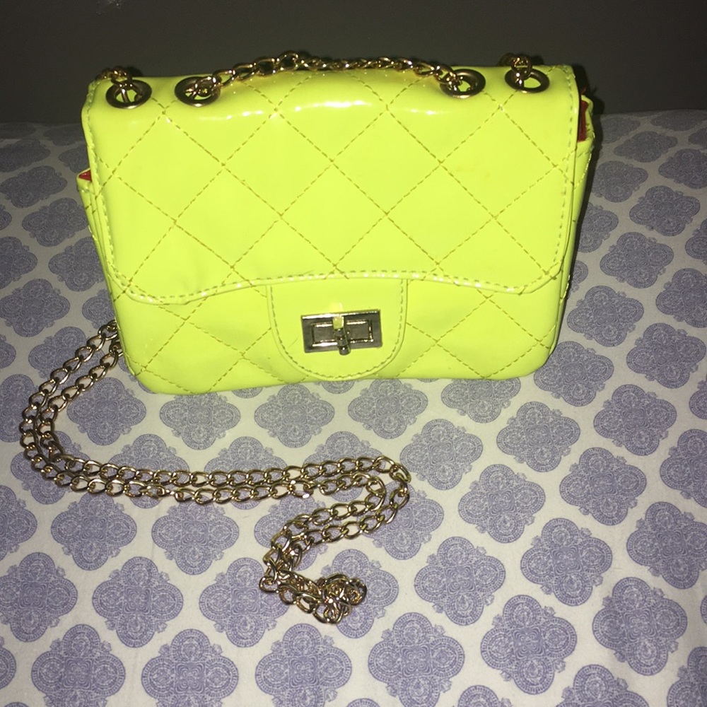 Neon Yellow Mini Bag